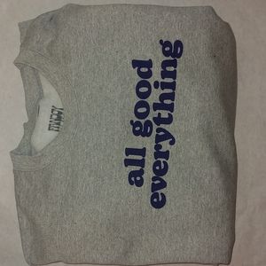 Fanjoy Crew neck Swetshirt Gray Navy Size Large Men's NWOT NEW